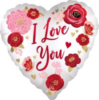 18" Love You Flowers Balloon