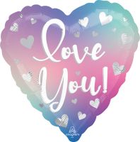 18" Love You Filtered Ombre Balloon