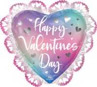 SuperShape Happy Valentines Day Filtered Ombre Balloon