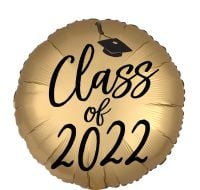 18" Satin Infused Class of 2022 Balloon
