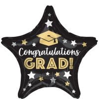 18" Congratulations Grad Stars Balloon