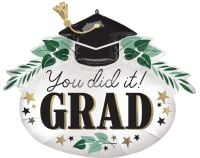 SuperShape Satin You Did It Ivy Grad Balloon