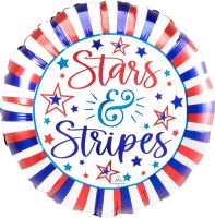 Standard Hooray Stars and Stripes Balloon