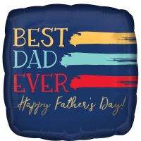 18" Painted Best Dad Ever Balloon