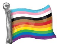 SuperShape LGBTQ Rainbow Flag Balloon