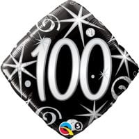 18" 100 Elegant Sparkle and Swirls Balloon