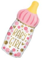 SuperShape Baby Girl Bottle Balloon