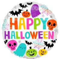 18" Colourful and Creepy Halloween Balloon