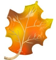 SuperShape Satin Fall Leaf Balloon