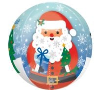 Orbz Snowy Christmas Santa Balloon