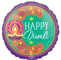 18" Happy Diwali Rangoli Dream Balloon