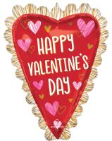 SuperShape Sketched Impressions Elongated Heart Balloon
