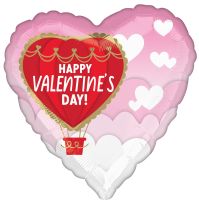 18" Happy Valentines Day Hot Air Balloon