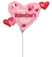 MiniShape Happy Valentines Day Playful Swirly Heart Balloon