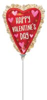 MiniShape Sketched Impressions Elongated Heart Balloon
