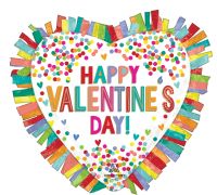 SuperShape Valentines Day Rainbow Fringe Balloon