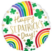 18" St. Patricks Day Rainbows Balloon