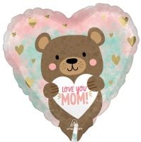 Standard Love You Mom Bear Balloon