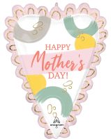 Supershape Happy Mothers Day Sketched Heart Balloon