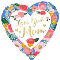 Jumbo Love You Mom Painted Prints Balloon