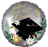 Standard Satin Follow Your Dreams Blooms Balloon
