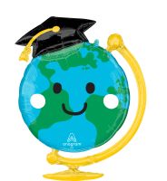 Supershape Graduation Fun Globe Balloon