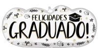 Supershape Sketched Felicidades Graduado Balloon