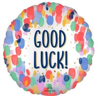Jumbo Satin Painterly Dots Good Luck Balloon