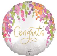 Standard Romantic Floral Congrats Balloon