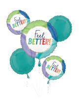 Balloon Bouquet Cutout Collage Feel Better