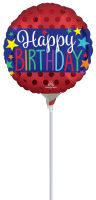 04" Satin Happy Birthday Banner Balloon