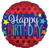 Standard Satin Happy Birthday Banner Balloon