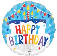 Standard Happy Birthday Tiered Cake Balloon