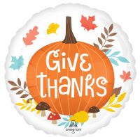 Standard Satin Give Thanks Balloon