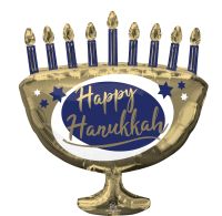 SuperShape Elegant Metals Menorah Balloon