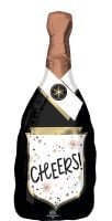SuperShape Cheers Confetti Bubbly Bottle Balloon