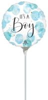 04" Baby Boy Blue Watercolor Balloon