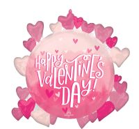 SuperShape Happy Valentines Day Pearl Shine Balloon