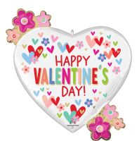 SuperShape Valentine Hearts and Daisies Balloon