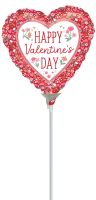 09" Boho Valentines Day Balloon