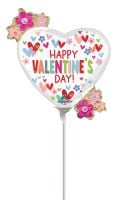 MiniShape Valentine Hearts and Daisies Balloon