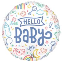 Standard Sweet Baby Shapes Hello Baby Balloon