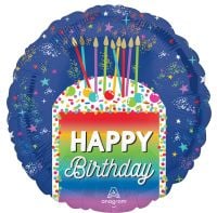 Standard Rainbow Slice Happy Birthday Birthday Balloon