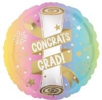Standard Satin Pastel Grad Party Balloon