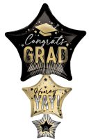 Supershape Stripes On Stripes Grad Stars Balloon