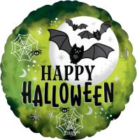 Standard Glow Batty Halloween Balloon