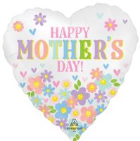 Standard Satin Happy Mothers Day Daisy Chain Balloon