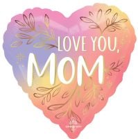 Jumbo Botanical Traces Love You Mom Balloon