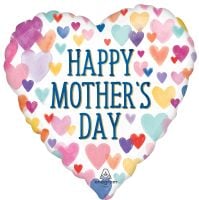 Jumbo Happy Mothers Day Sprinkle Hearts Balloon