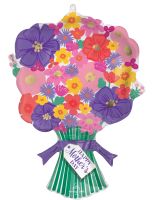 Supershape Happy Mothers Day Sweet Floral Bouquet Balloon